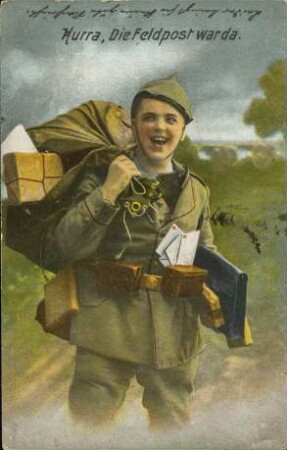 Hurra, die Feldpost war da.