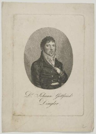 Bildnis des Johann Gottfried Dingler