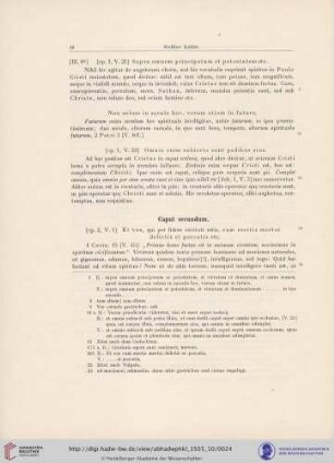 Caput secundum