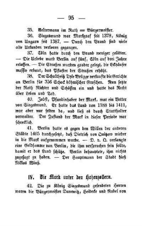 IV. Die Mark unter den Hohenzollern
