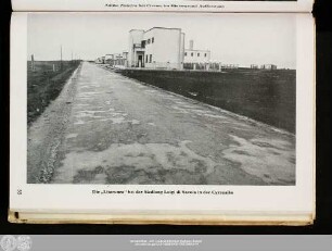 Die "Litoranea" bei der Siedlung Luigi di Savoia in der Cyrenaika