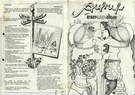 Flugschrift: Aufruf zum Stadt-Land-Dialog,               1980