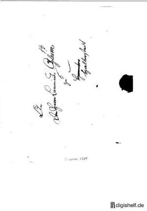 1: Brief von Johann Heinrich Ramberg an Johann Wilhelm Ludwig Gleim