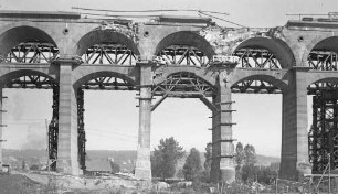 Bietigheim Enzviadukt Instandsetzung Schäden an Brückenbögen Behelfsbrücke