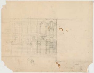 Thiersch, Friedrich von; München; Justizpalast - Fassade (Ansicht)