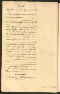 Standesamtsbuch der Stadt Aschaffenburg: Geburten 365/1900 - 184/1901