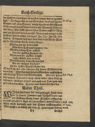 Ander Theil. [2. Seines übel zugerichteten Leibes frölicher Aufferweckung.]