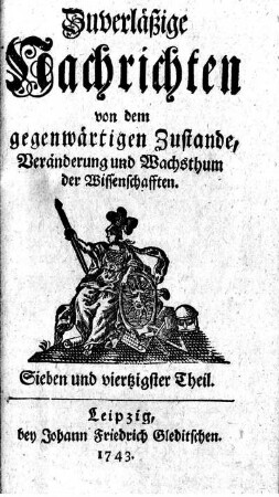 Sieben und viertzigster Theil.