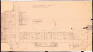 Evangelisches Diakonissenkrankenhaus Bethanien, Berlin-Kreuzberg Nordflügel des Hauptgebäudes. Umbau: Grundriss 2.OG innere Männer 1:100