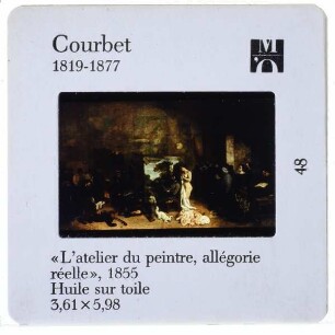 Courbet, Das Atelier des Künstlers (Paris MO RF 2257)