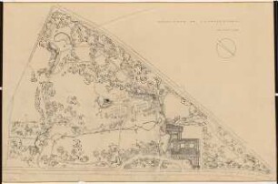 Grünflächen am Feierabendhaus, Marl: Lageplan mit Gartenplan 1:500