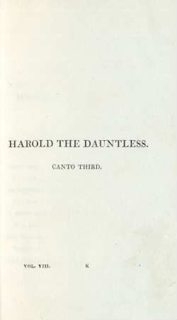 Harold the Dauntless. Canto Third