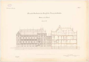 Universität Breslau Klinische Neubauten. Medizinische Klinik: Schnitt 1:100