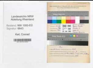 Entnazifizierung Conrad Keil, geb. 17.03.1890 (Kaufm.Angest.)