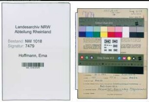 Entnazifizierung Erna Hoffmann , geb. 20.06.1902 ()
