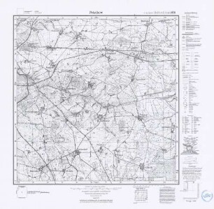 1939 Petschow, Meßtischblatt (4cm - Karte)