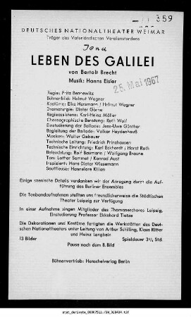Leben des Galilei