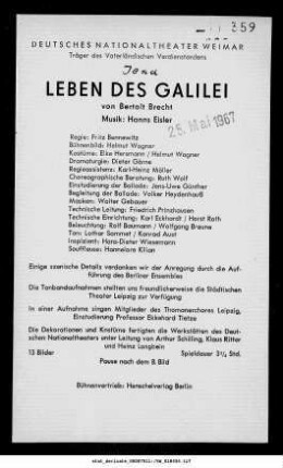 Leben des Galilei