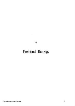 b)Freistaat Danzig