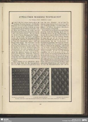 Etwas über moderne Textilkunst