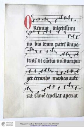 Zwei Nachträge späterer Hand (C): Oremus dilectissimi nobis ... Sanctifica nos domine ... in quo nos redemisti alleluia