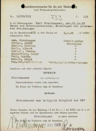 Steinhauser, Karl