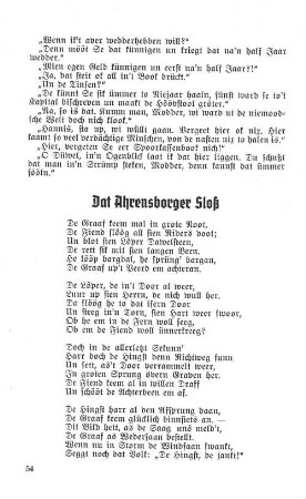 Dat Ahrensborger Sloß