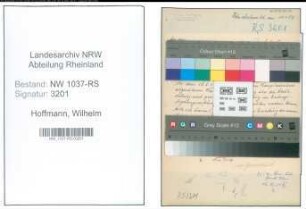 Entnazifizierung Wilhelm Hoffmann , geb. 15.05.1902 (Buchhalter)