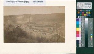 Meggen (Lennestadt) Gewerkschaft Sicilia Gesamtansicht der Betriebsanlagen 1880 27 x 38 Fotos Landsberg-Velen Nr. 722