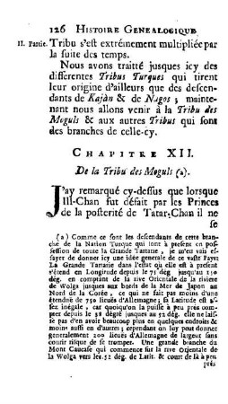 Chapitre XII. De la Tribu des Moguls