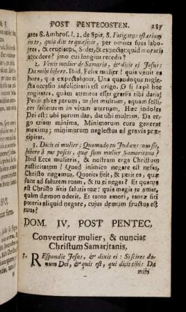 287-296, Hebdomada VI. Post Pentecosten.