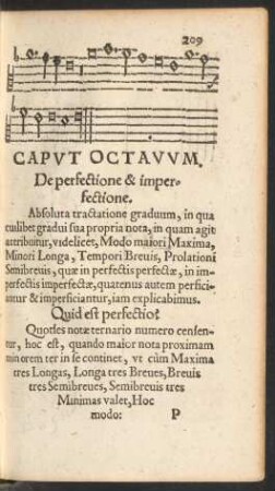 Caput Octavum. De perfectione & imperfectione.