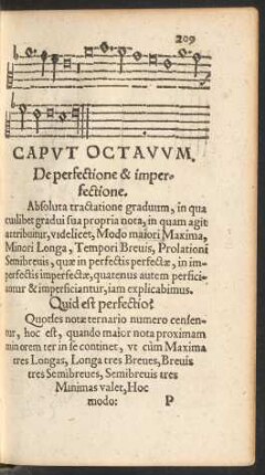Caput Octavum. De perfectione & imperfectione.