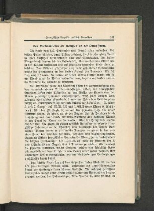 Das Wiederaufleben des Kampfes an der Ourcq-Front.