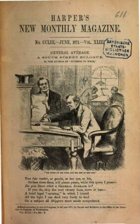 Harper's new monthly magazine. 43, 43. 1871