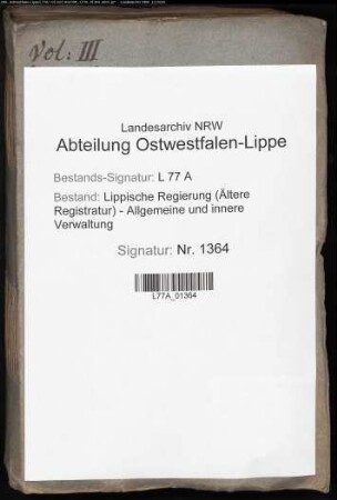 Die Verwalter des adligen Damenstifts zu Lippstadt, Bd. 3