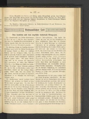Das deutsche und das englische koloniale Kriegsziel.