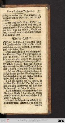Sterbe = Lieder