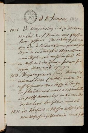 1r-12v, 1831-1839