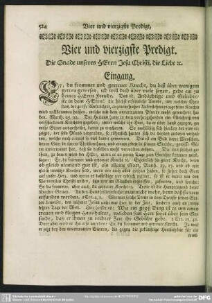 Vier und vierzigste Predigt