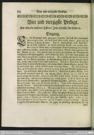 Vier und vierzigste Predigt