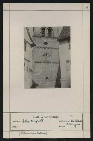 Turm von Osten (Kirche) Standort: Oberstenfeld