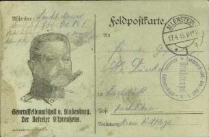 Generalfeldmarschall v. Hindenburg. Der Befreier Ostpreußens.