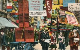 Leipzig: Petersstrasse während der Messe