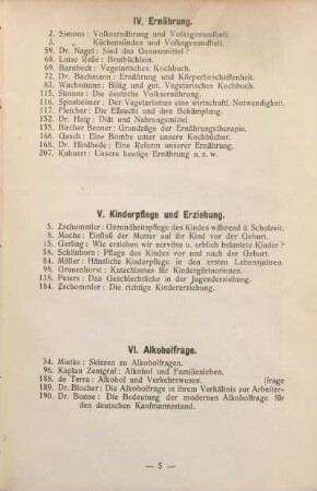 VI. Alkoholfrage.