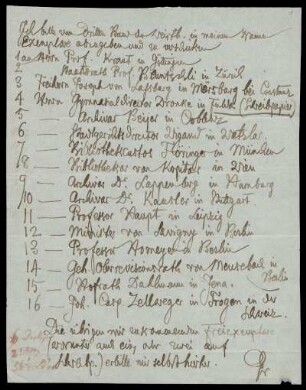 Brief von Jacob Grimm an Dieterichsche Buchhandlung, Göttingen