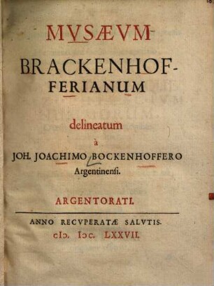 Musaeum Brackenhofferianum