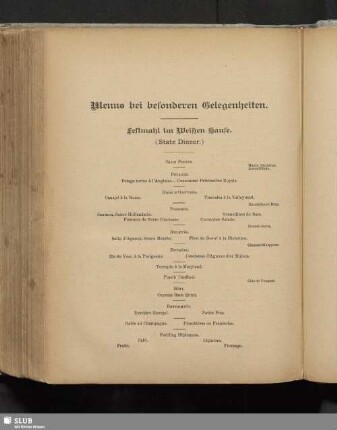 Menus bei besonderen Gelegenheiten