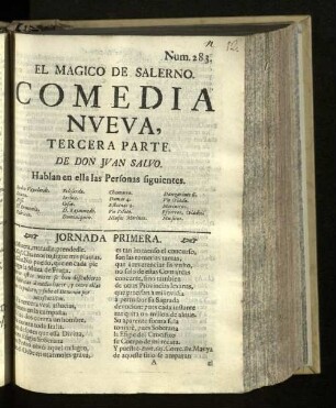 Pt. 3: El Magico De Salerno : Comedia Nveva