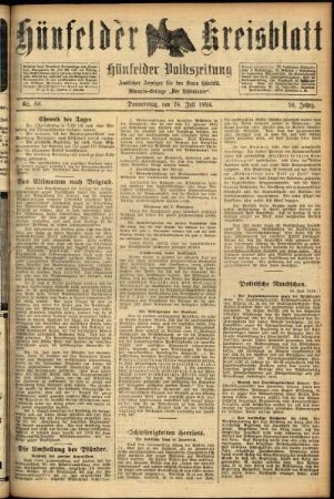 Ausgabe vom Donnerstag, den 24. Juli 1924.